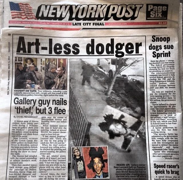 We woke up the day after to find the story in The New York Post.