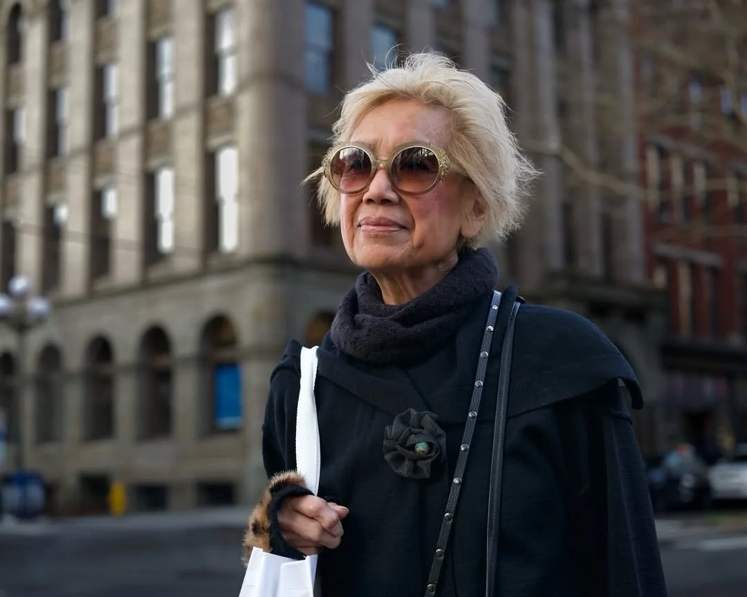#repost of Sandy wearing her @franciskleinparis sunglasses beautifully captured by @quiet.seattle 🕶️❤️

 &bull; @quiet.seattle Portrait of Sandy, who recently closed her women&rsquo;s boutique, Sandylew (1st &amp; Union), which she opened in 2008. S