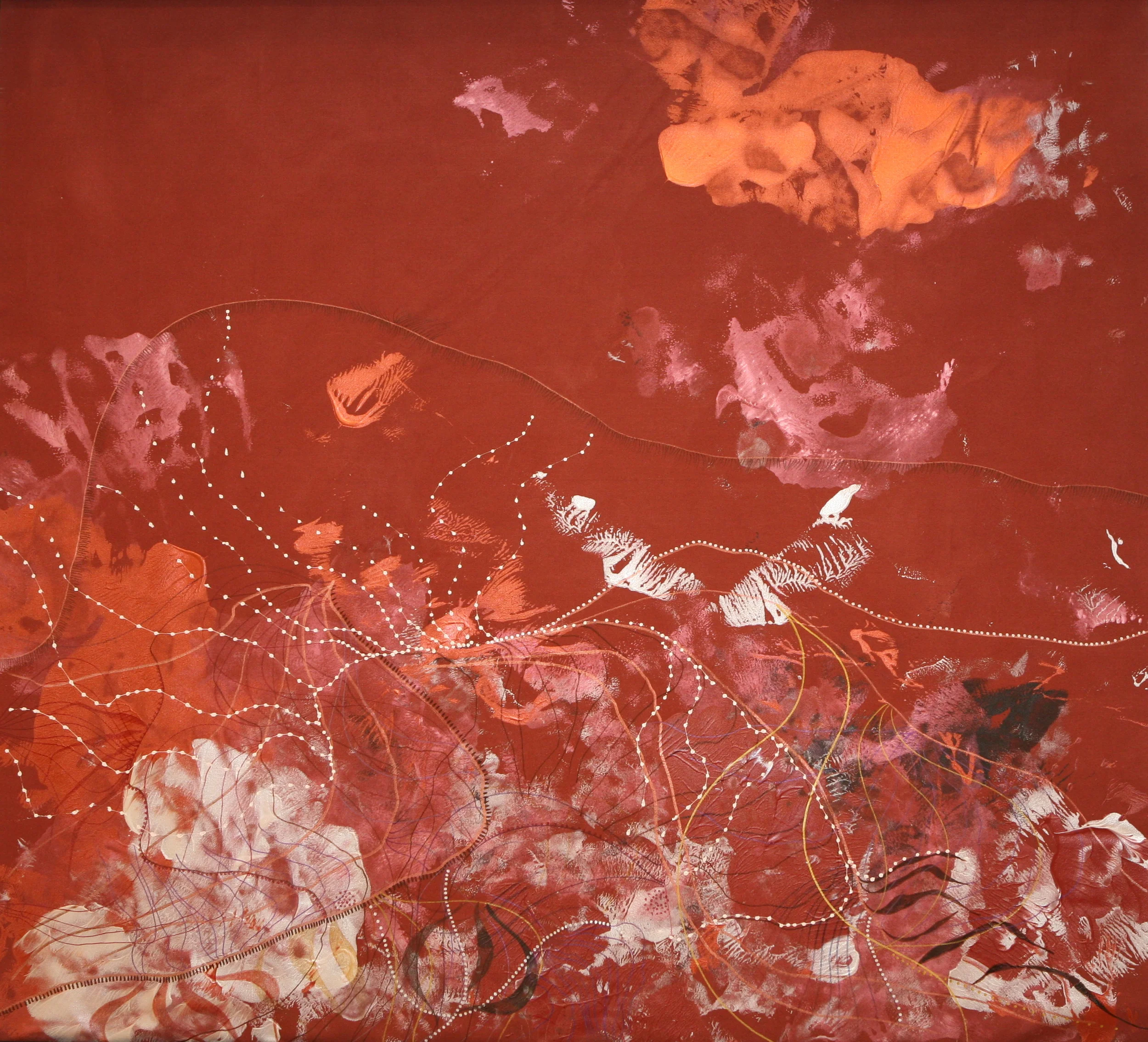 Red Earth, Spatial Identity 2007 61 x 63 inches