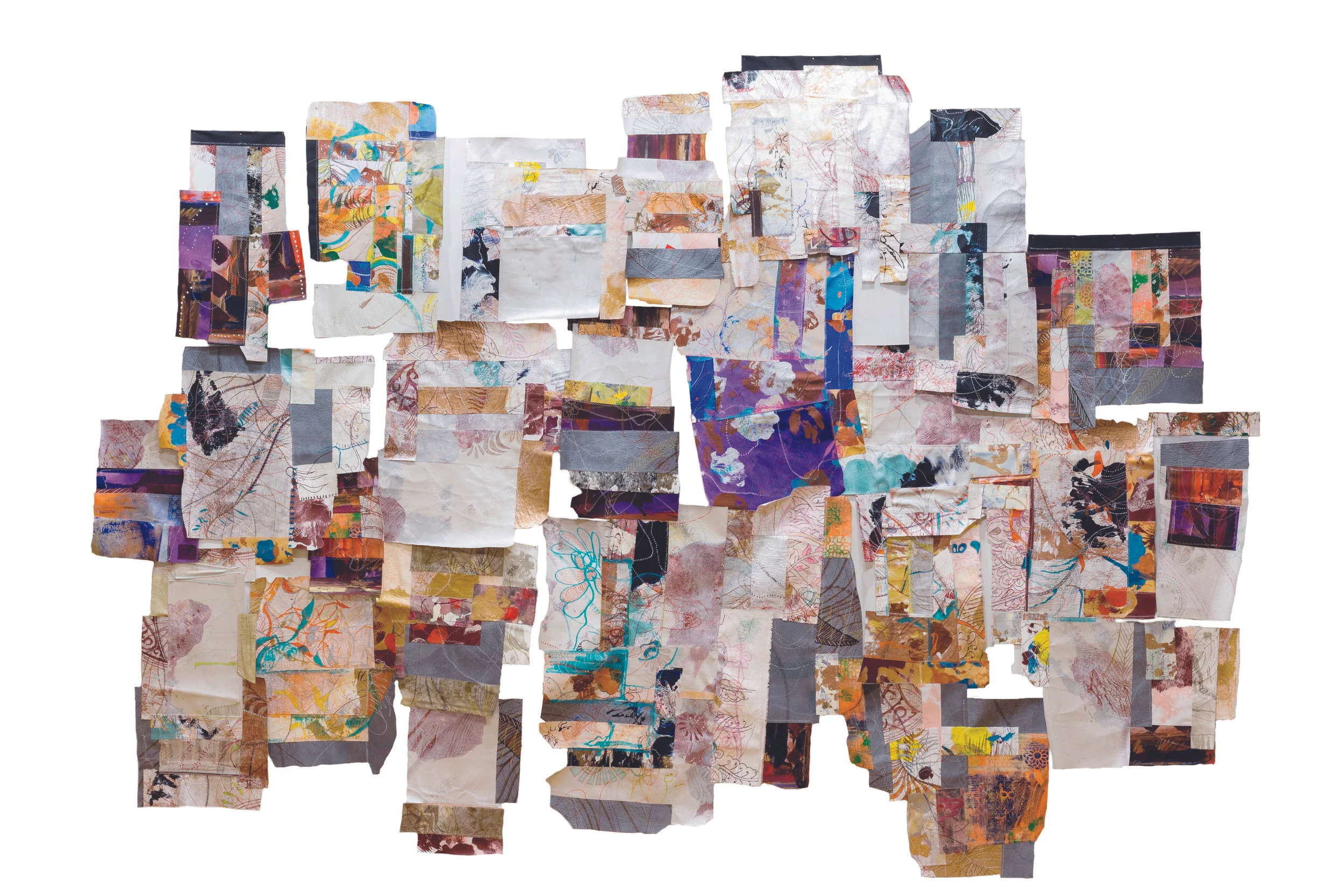   Earth Skins 1 - 24  Site-specific Installation / mixed media / canvas / inches / 2018 /  fragments available  