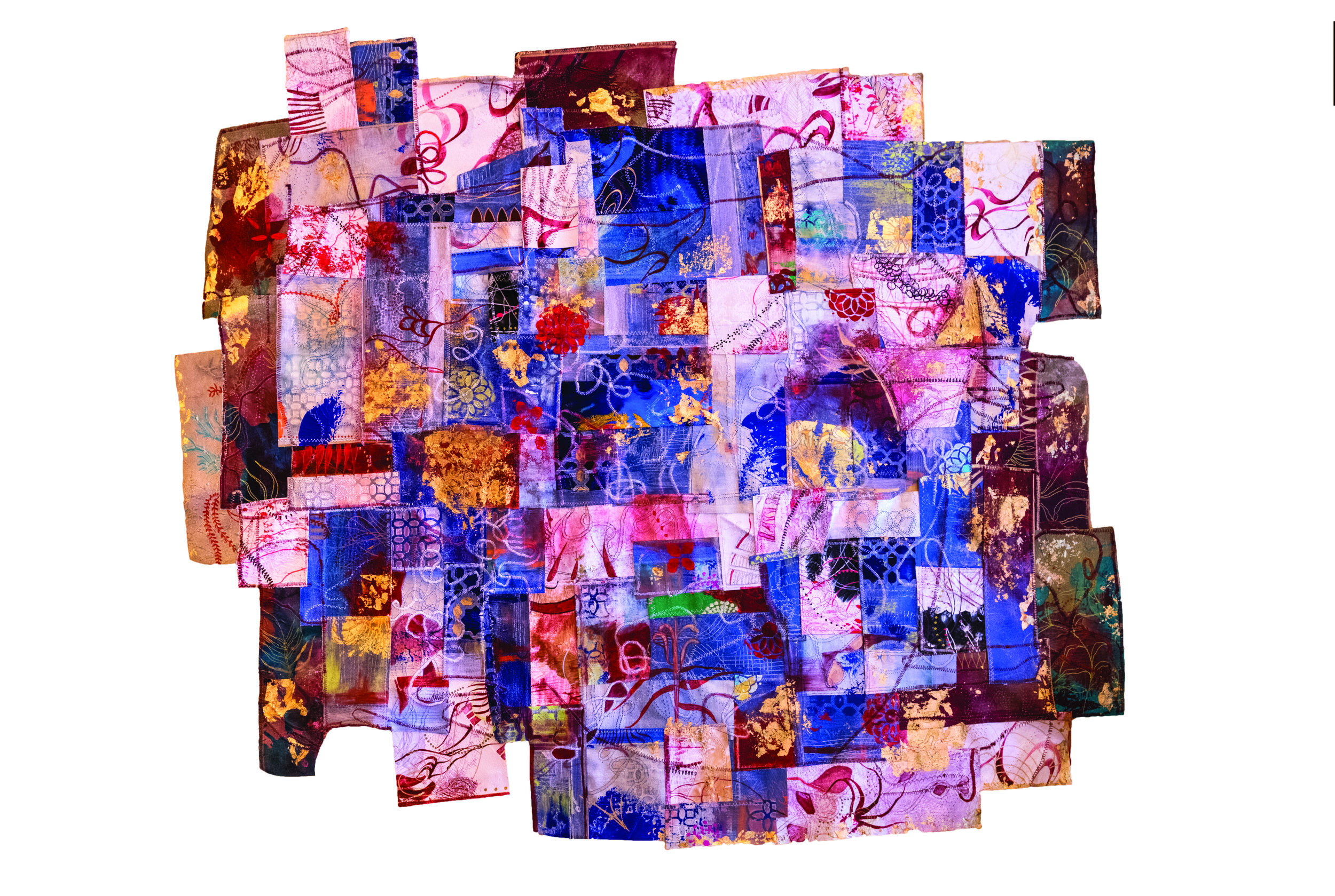   ‘Janet’ Paradise    full view  / mixed media / canvas / inches / 2018 / private collection COMMISSIONED WORK 