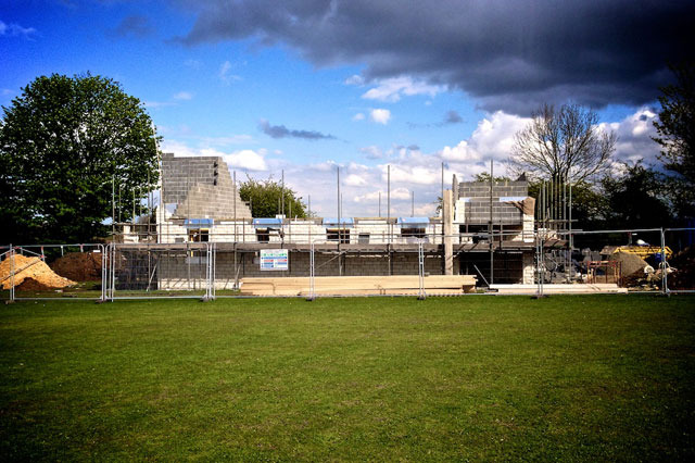 Sports Pavilion, in construction