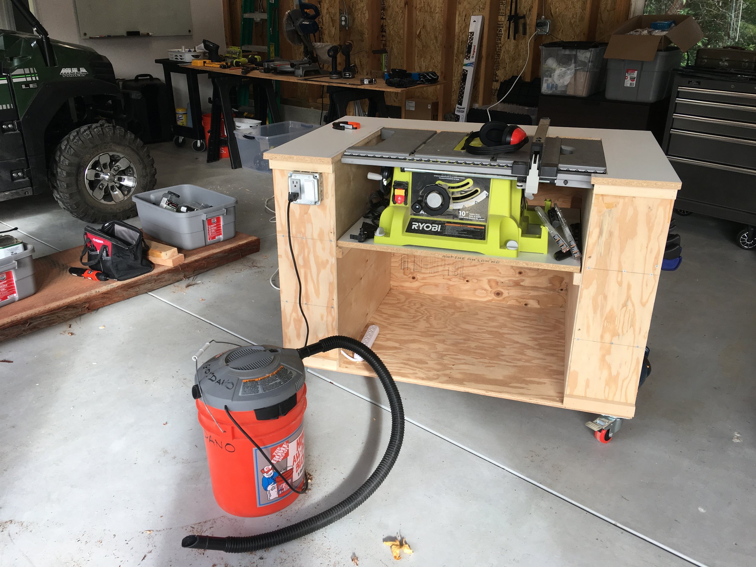 Rolling Table Saw Station Peter Giordano