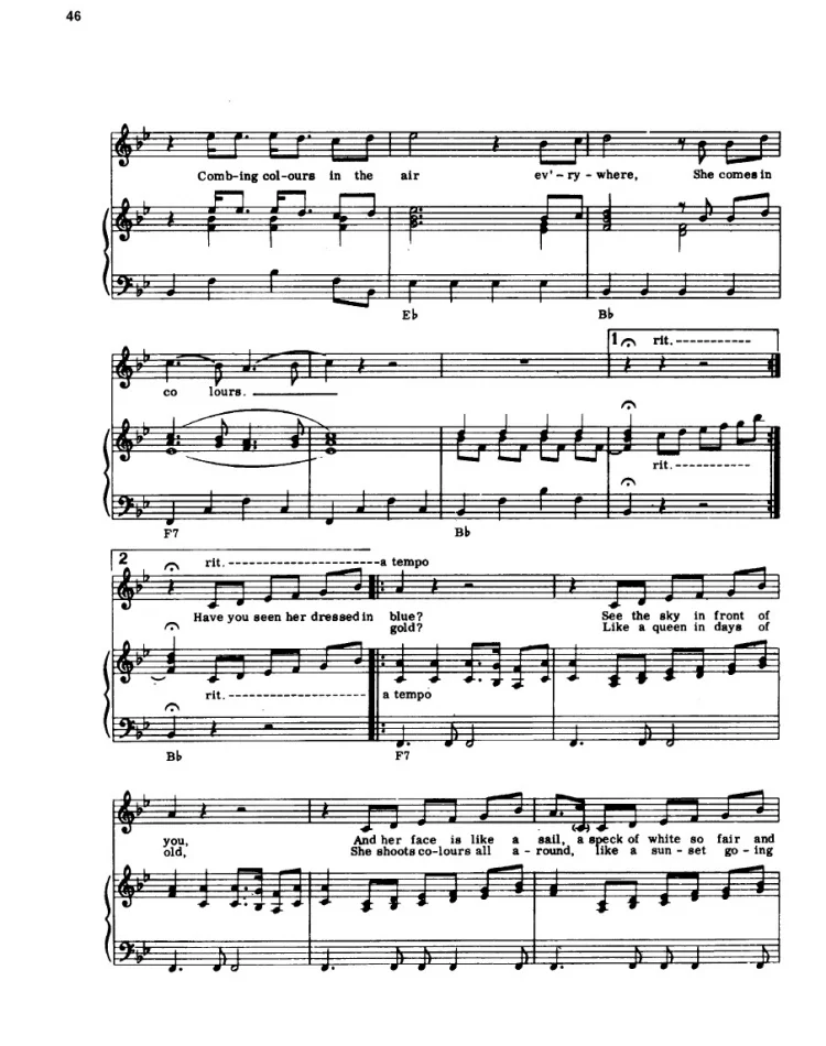 Partitura De Shes A Rainbow Rolling Stone
