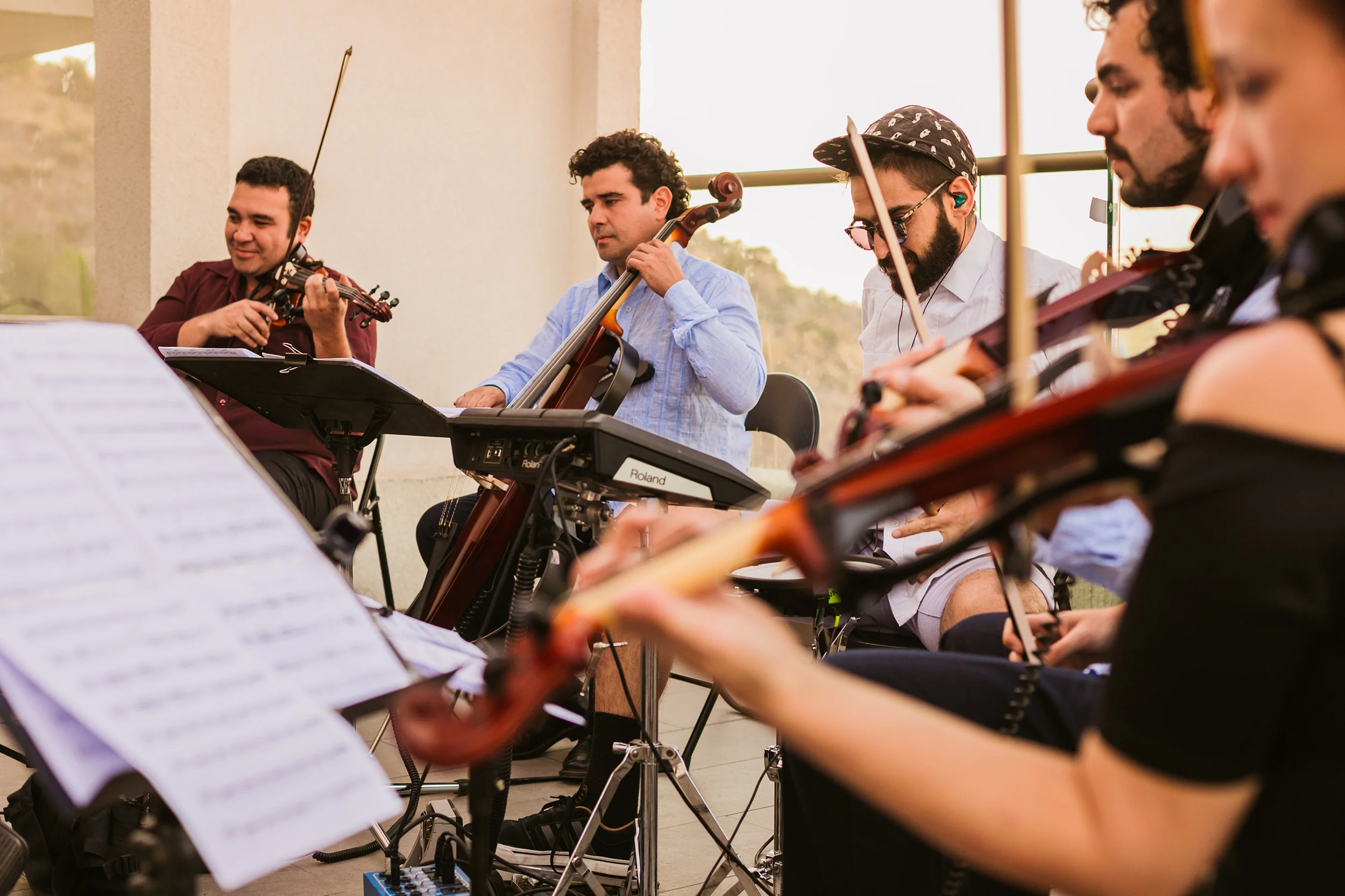 cuarteto de cuerdas eventos chile Electric String Quartet