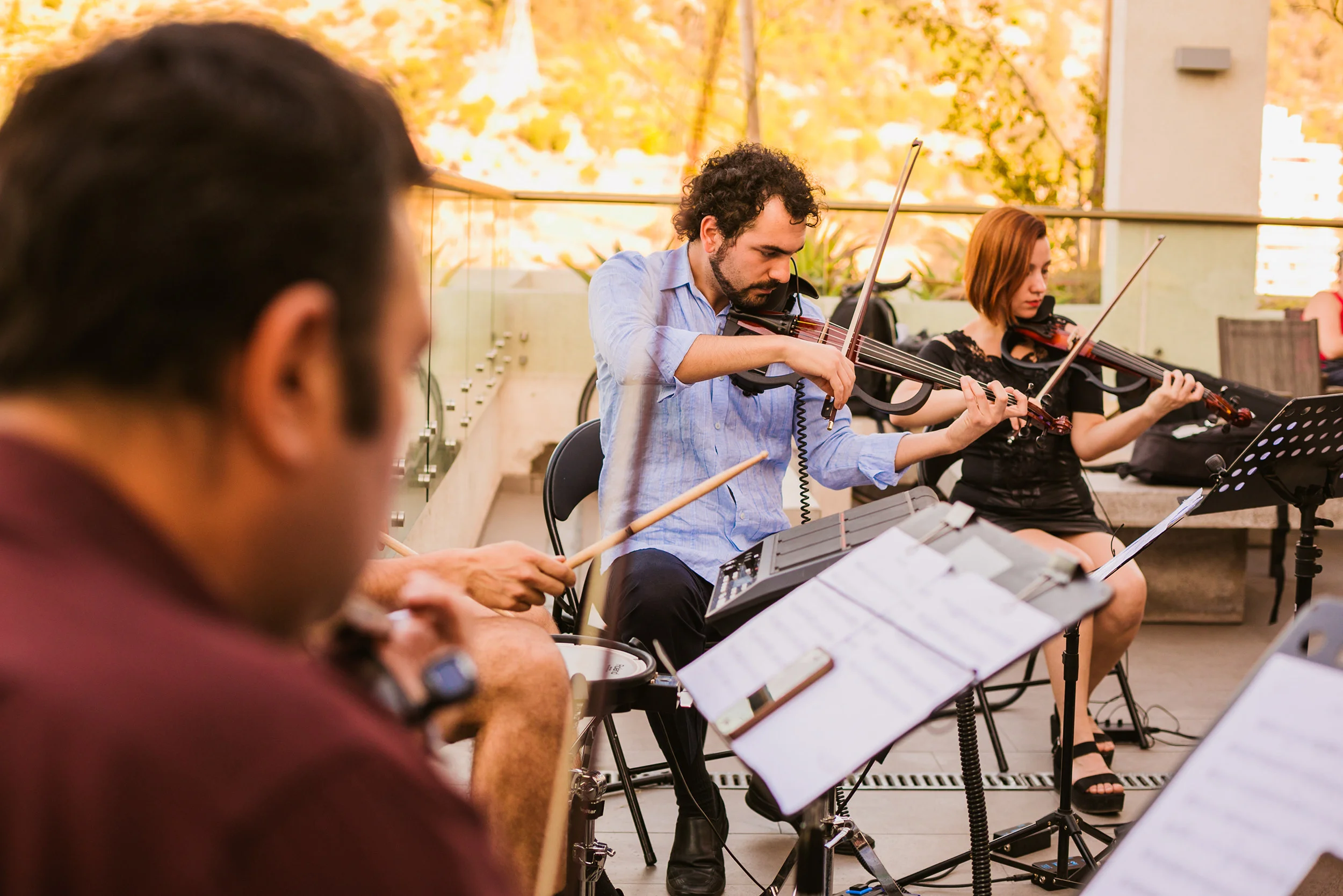 Cuarteto de cuerdas Eléctrico Violín eléctrico Electroclasicos Músicos para eventos