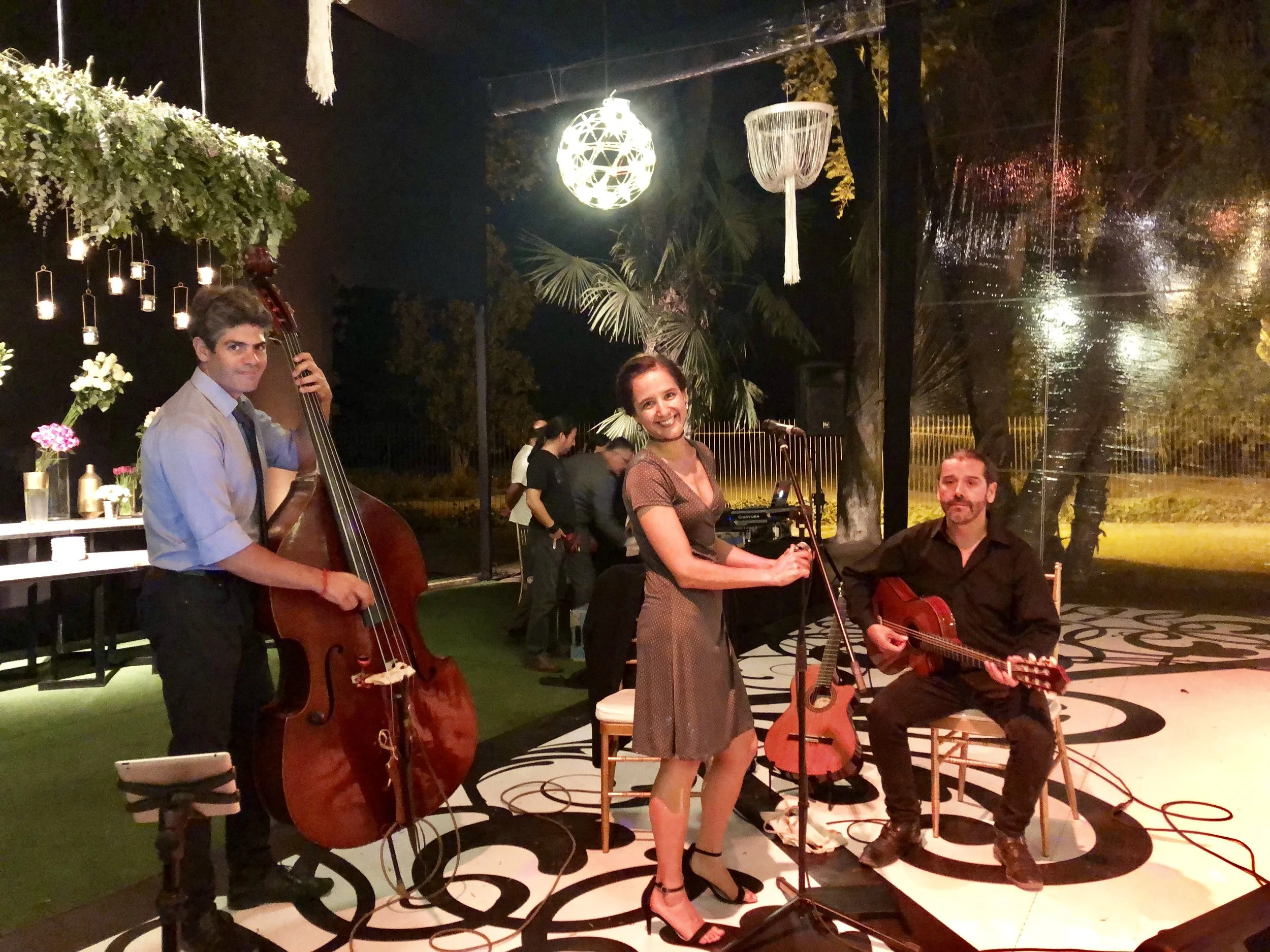 musicos para eventos jazz voces coctel cena cantante bossa Agez Chile