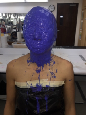 Waiting for the silicone to set.