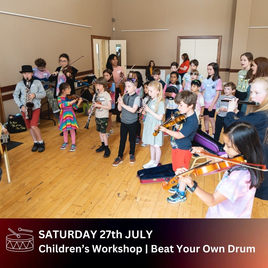 🥁Children's Workshop: Beat Your Own Drum 🥁

⏰27 July at 10:30am

✨The BMF invites children 6 -14 years of age to take part in a drumming workshop led by percussionist Jimmy Hagan. Children will have the opportunity to play the djembe, a traditional