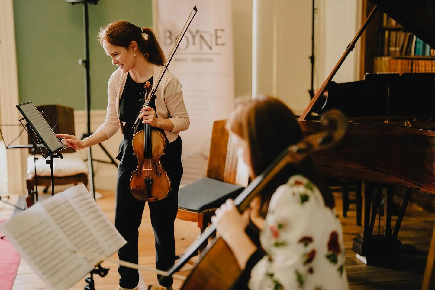 Behind the Scenes: Townley Hall 🤩

BMF Co-Directors 🎶
#aislingmanning 
#julieannemanning 

26 July 2025
📸 @thomasaljackson 

#boynemusicfestival #bmf #chambermusicfestival #townleyhall #countylouth #boynevalley #ireland @louthcountycouncil @artsco