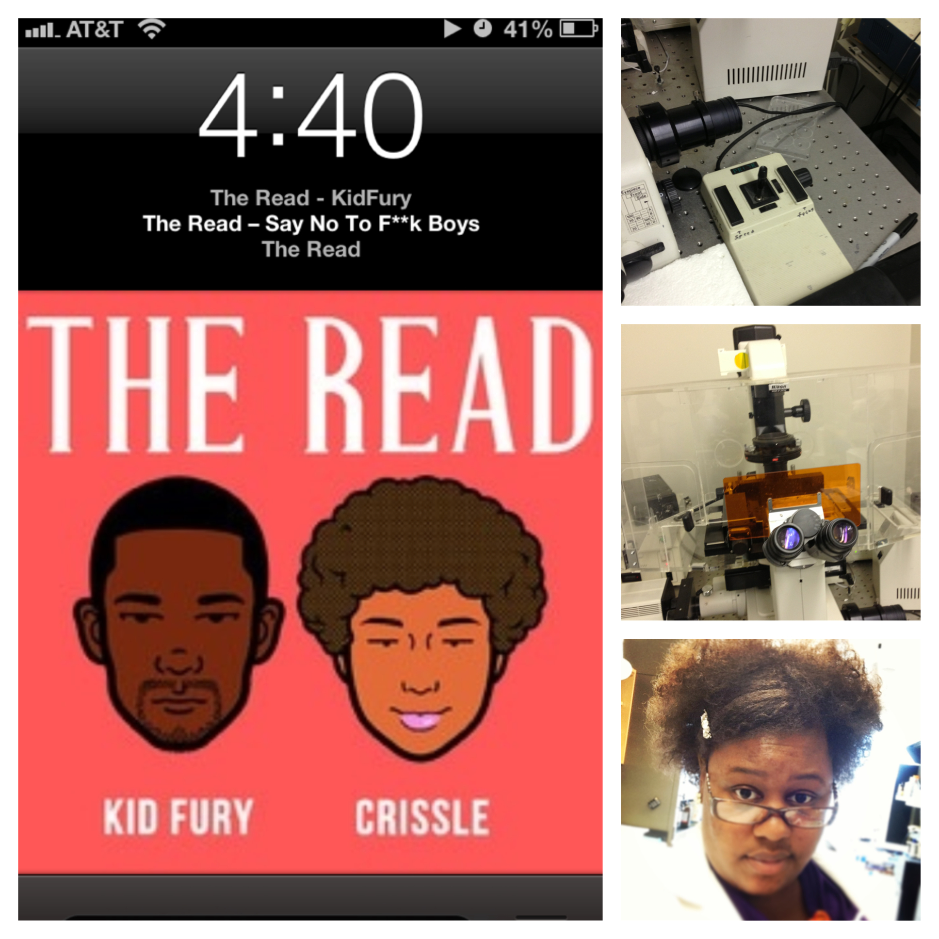 Listening to The Read while at my internship. Not giving a honey coated fuck about how long it's taking me. :-) Melissa R. Memphis, Tennessee, USA