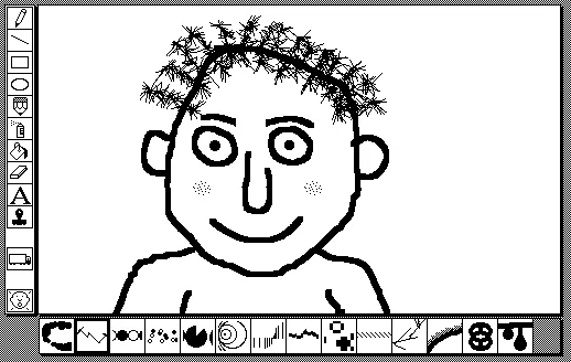 Screen snapshot of the original Kid Pix
