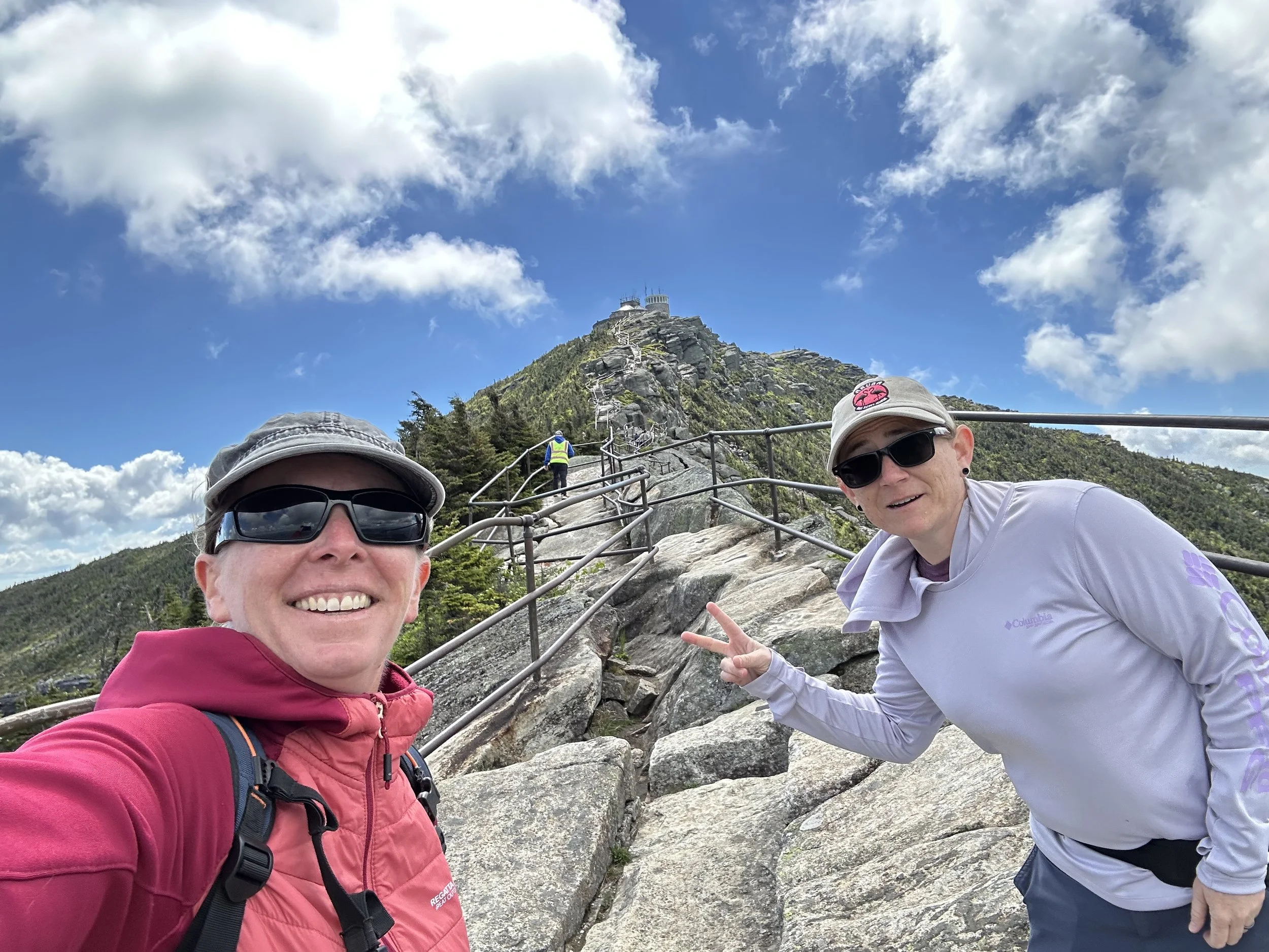 hiking selfie