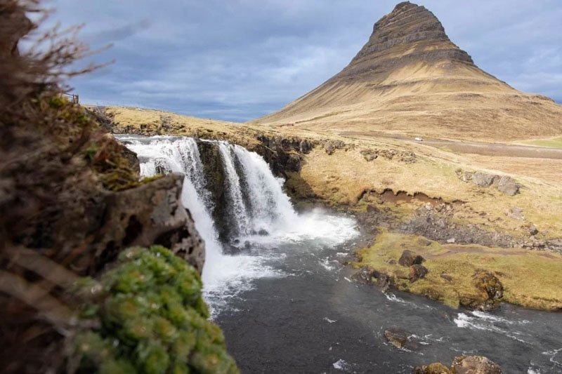 drone image of a glacier in iceland