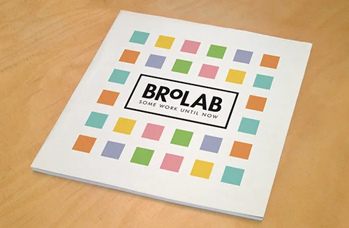 Some Work Until Now Purchase online here . A catalog of BroLab's work from 2010-13. Made possible by the Elizabeth Firestone Graham Foundation.