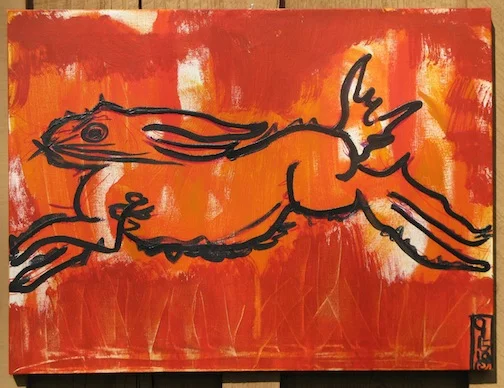 Red Running Rabbit