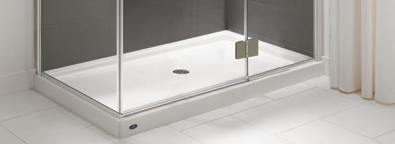 Low-maintenance shower pans