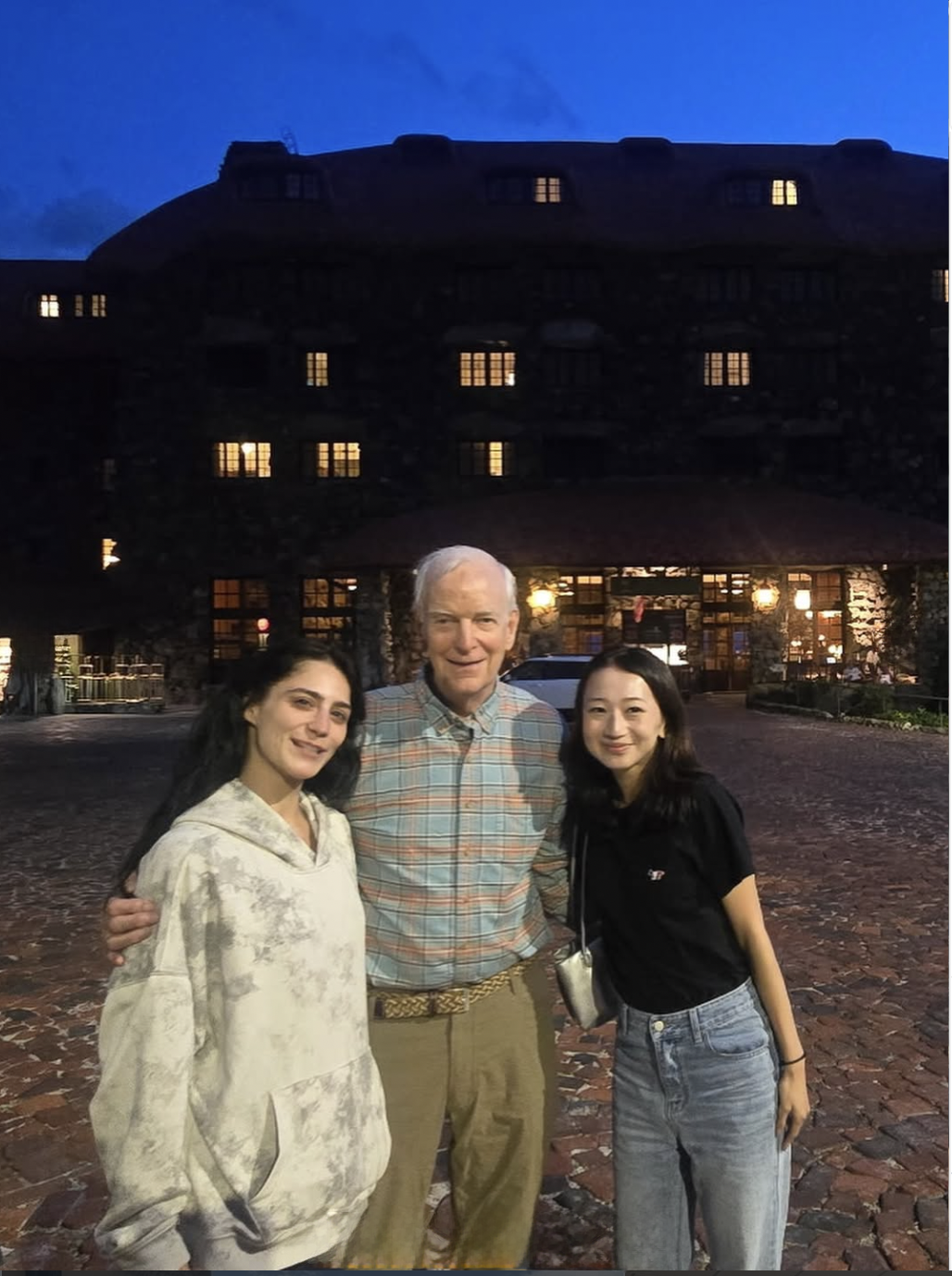 Emma &amp; Azusa with Hank, their amazing host