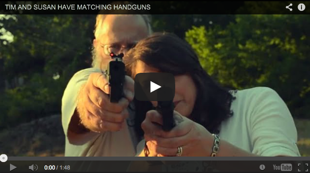 Tim and Susan Have Matching Handguns (at Sundance)