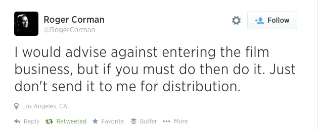 Roger Corman Spills the Beans on Breaking into the Film Business