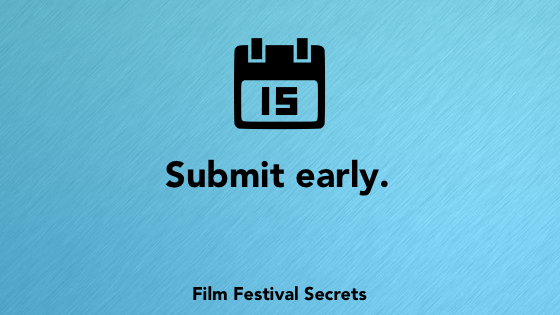 Submit early.