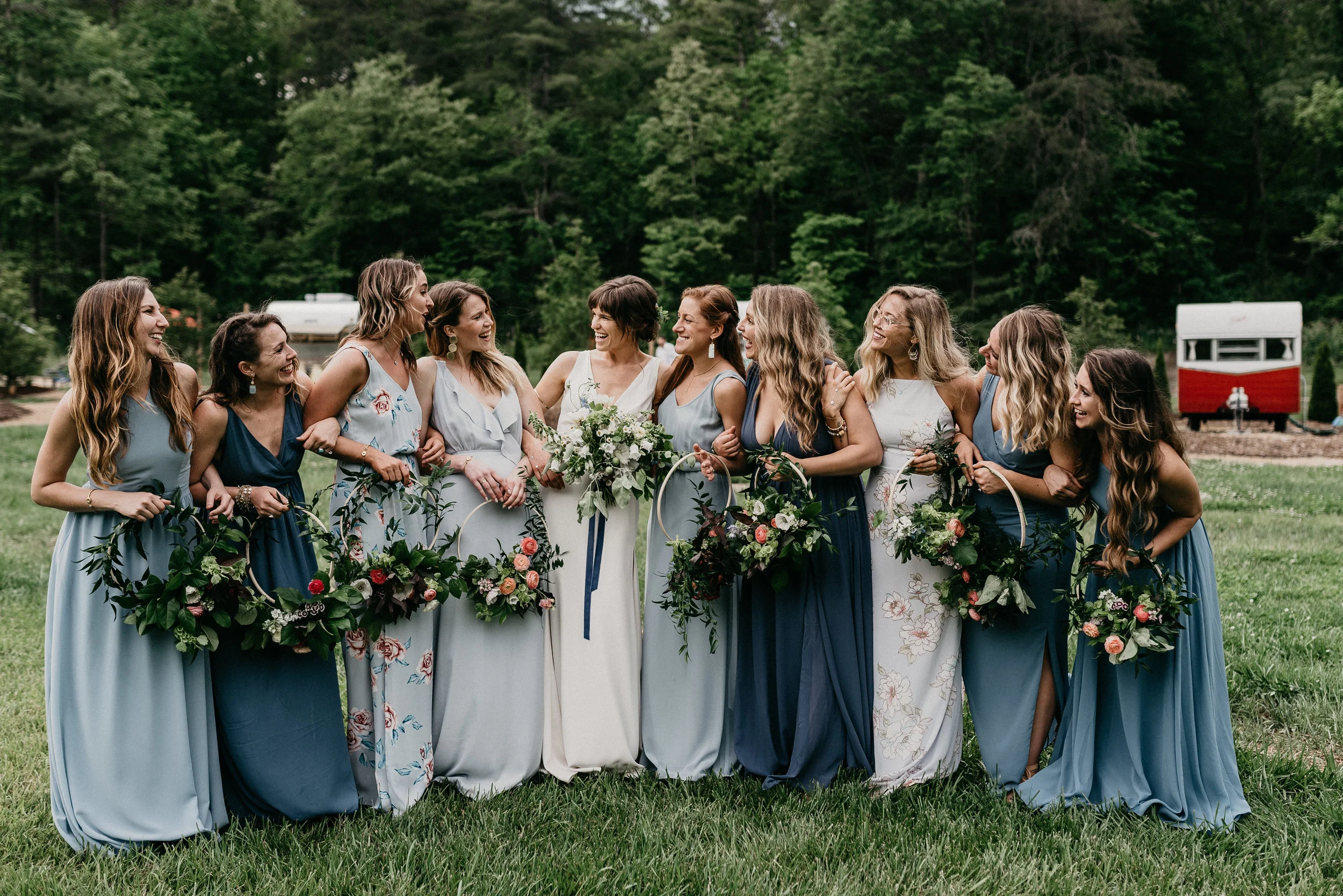 Chris & Caroline | Junebug Retro Resort Wedding | Asheville Wedding Photographer