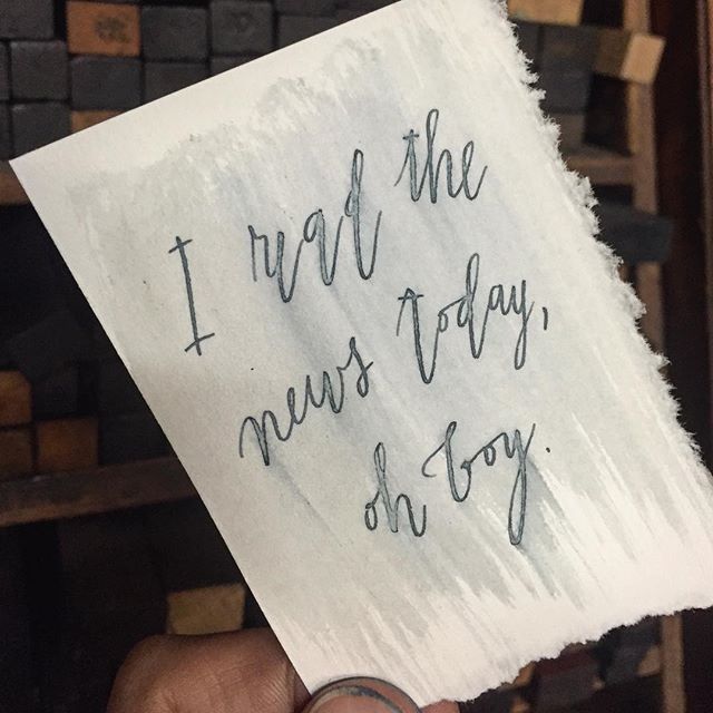 Quill and Arrow : Calligraphy Indigo Blur