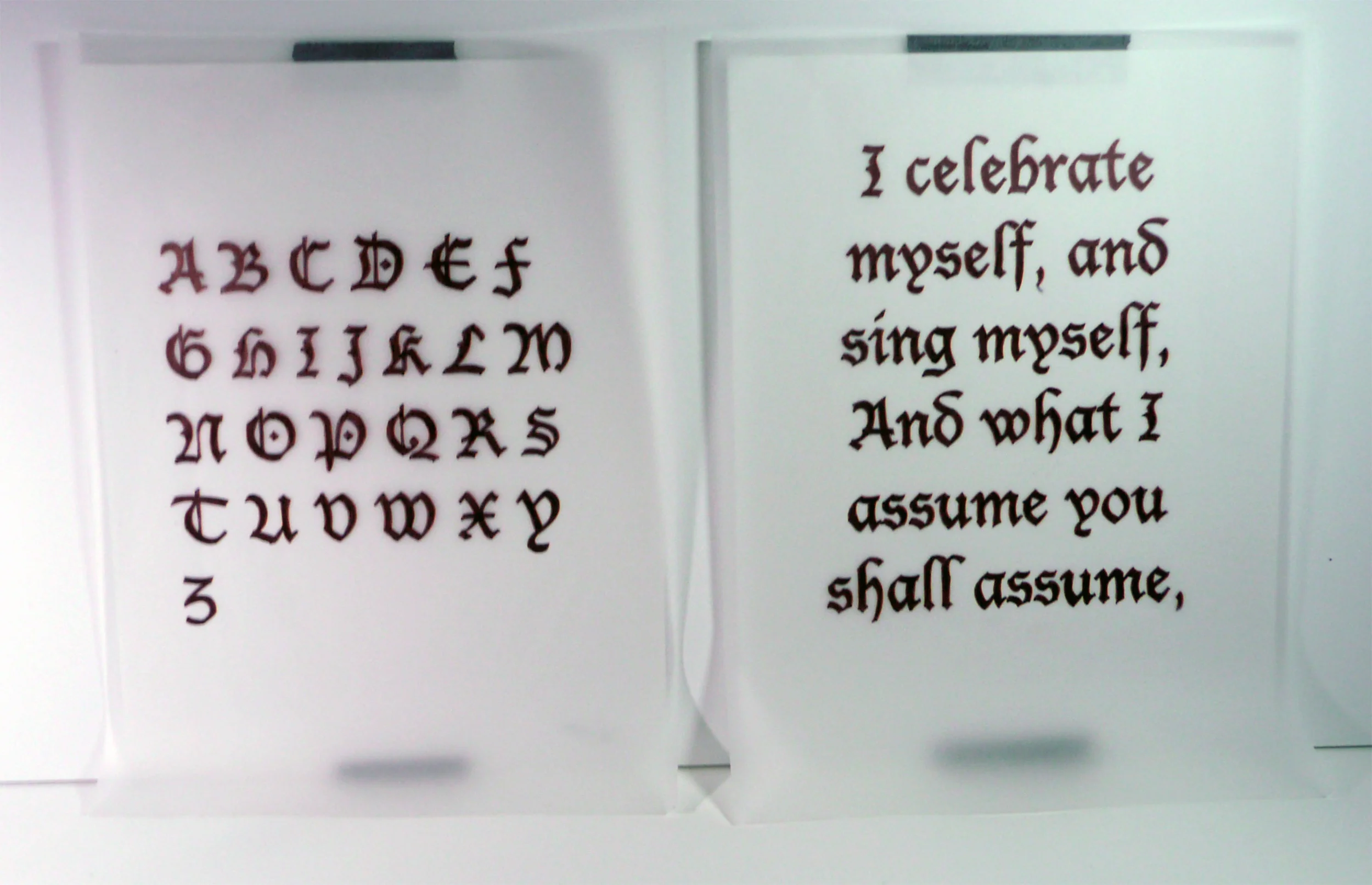 Early writing with a calligraphic pen