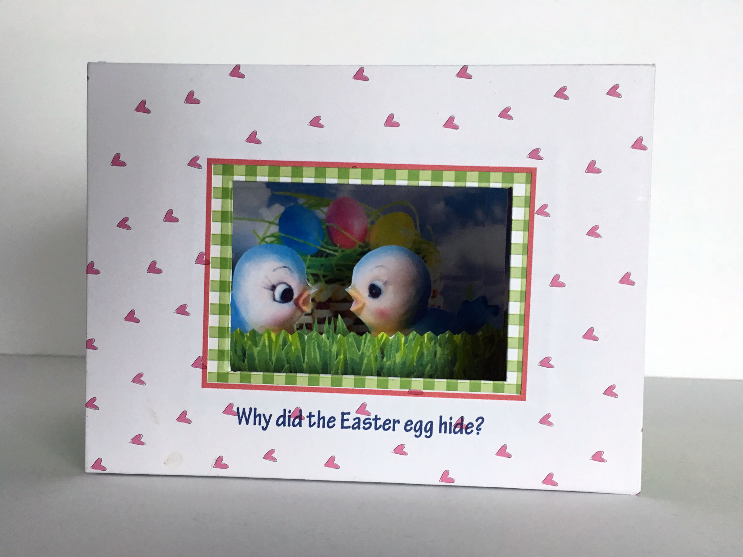 Easter tunnel book 2, front view (riddle)
