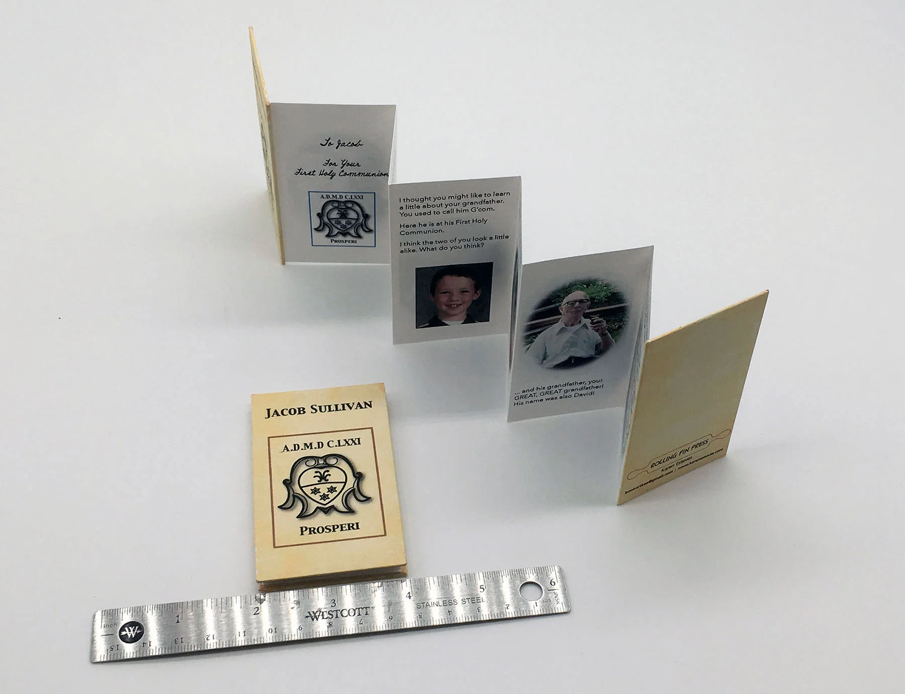 Mini fold book 2 x 3.5"