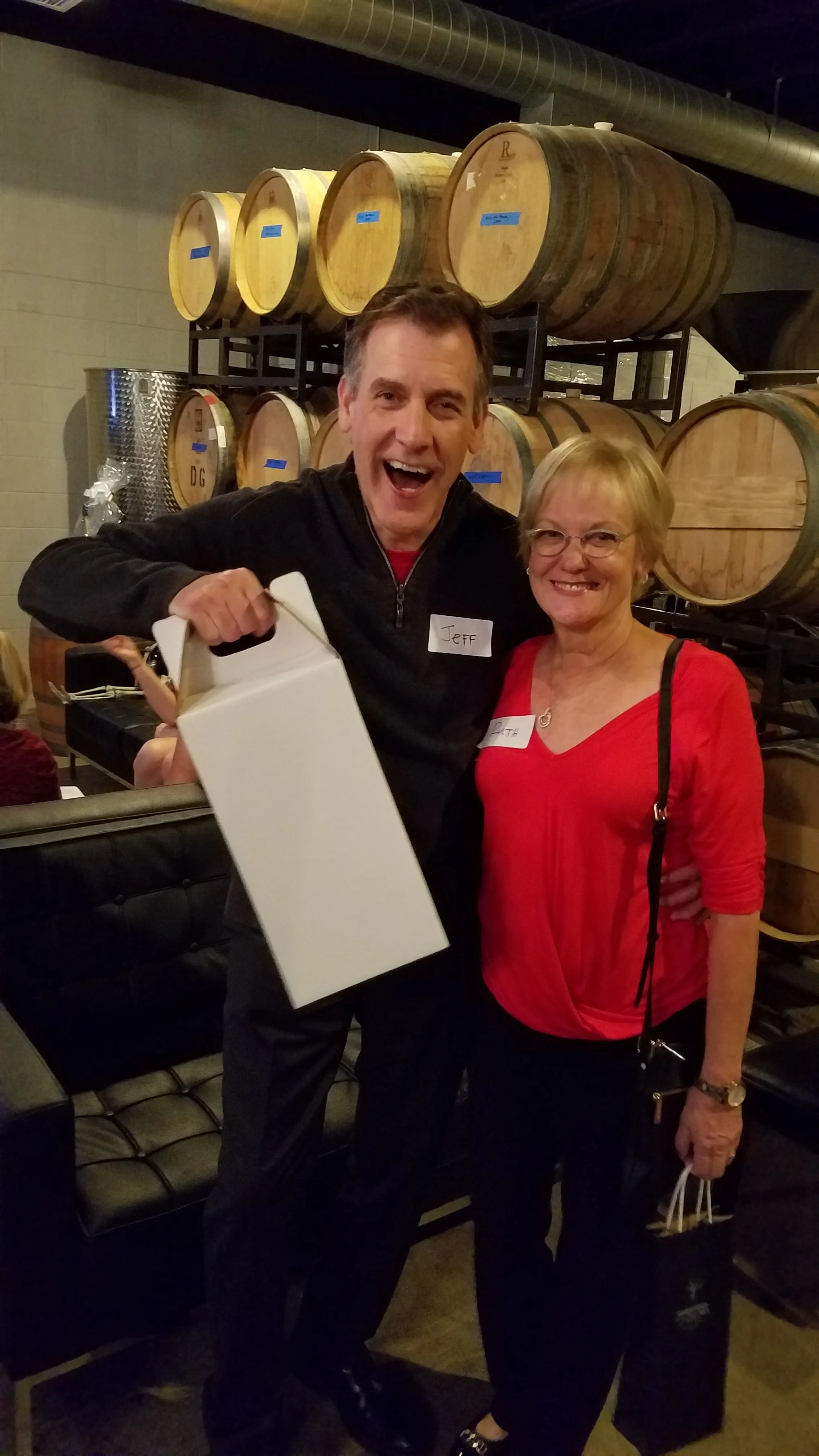 Jeff Schroeder of Jack In The Box and Coffee Bean & Tea fame take home four bottles of BK Cellars wine as they collectively placed second and third.