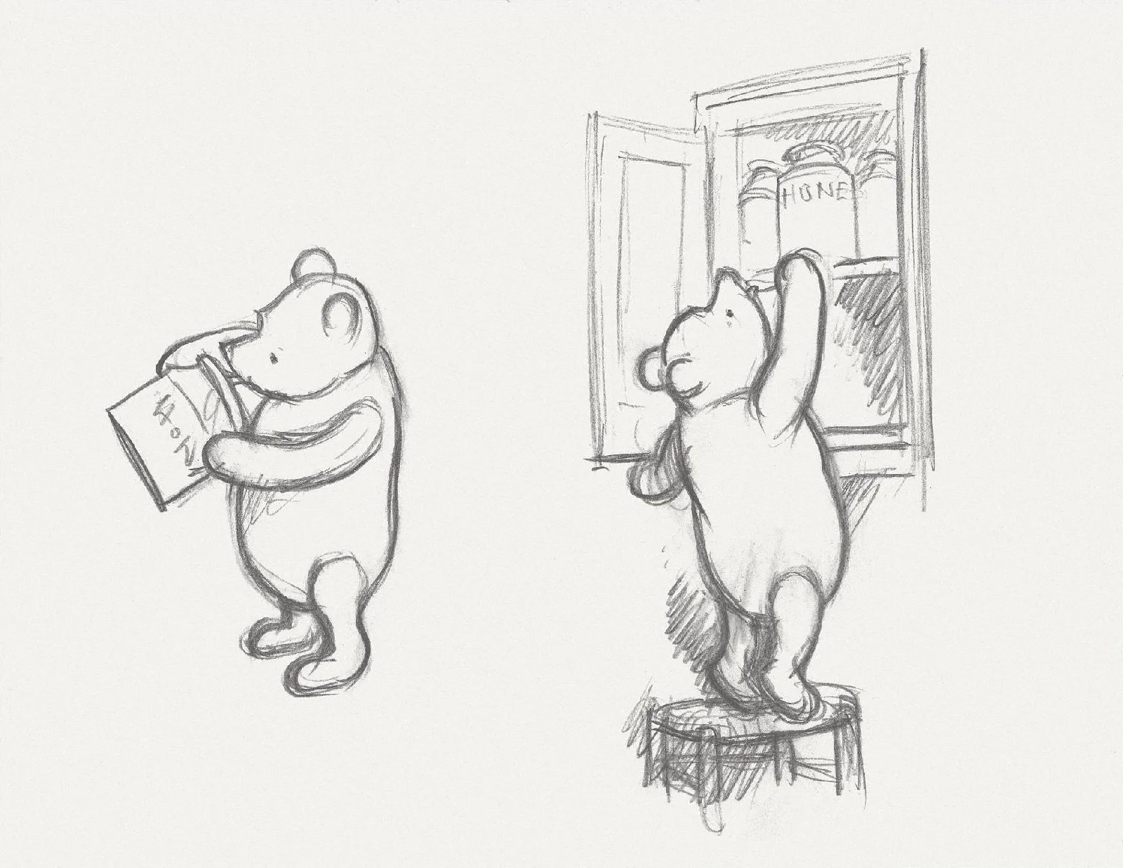 winnie-the-pooh original drawings
