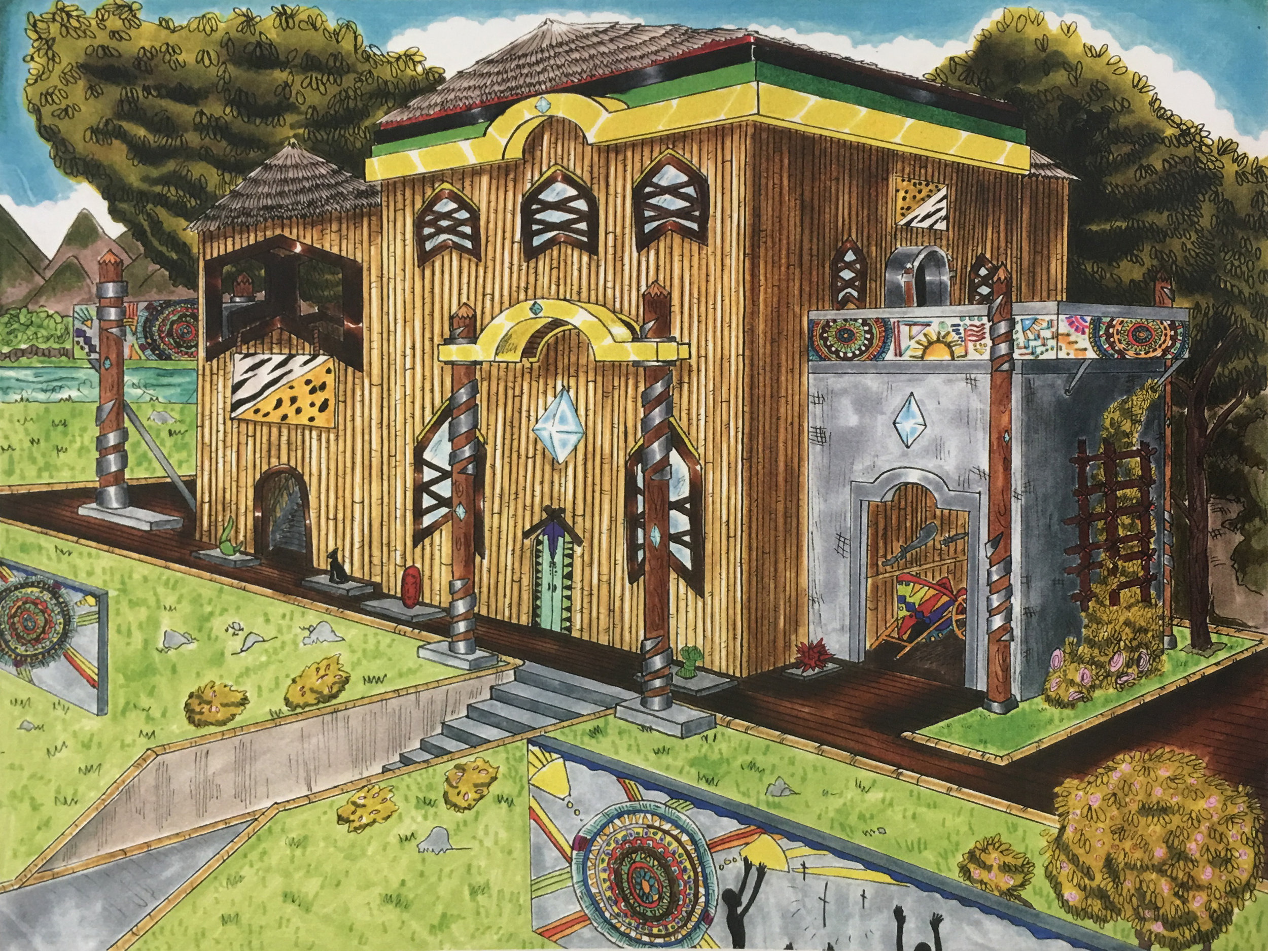 Copy of House Exterior - African Influence