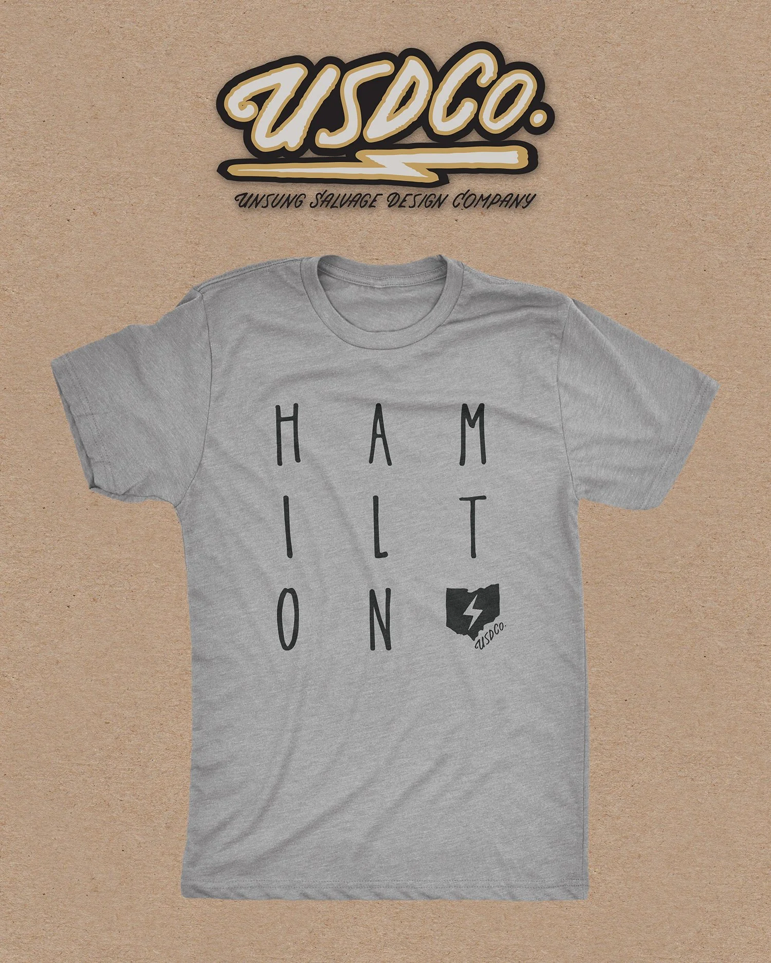 HAMILTON Square — Unsung Salvage Design t-shirts, custom