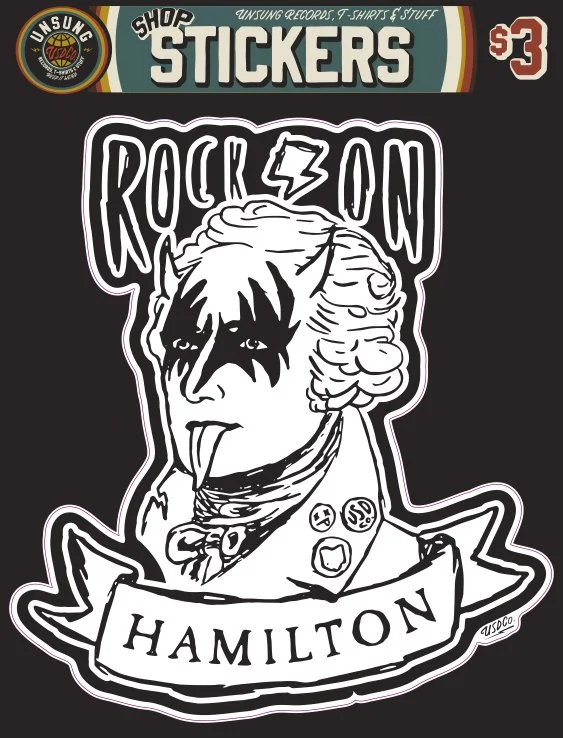 Rock On Hamilton Sticker