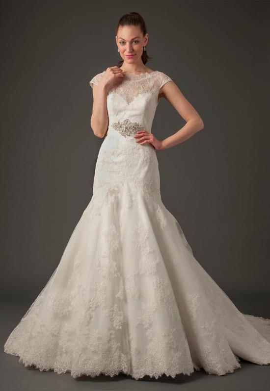 High Neck Mermaid Gown in Lace