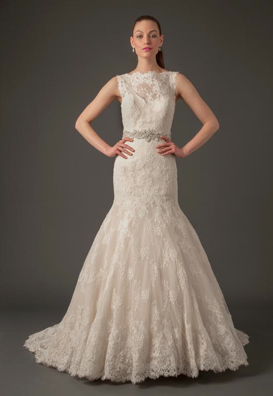 High Neck Mermaid Gown in Lace