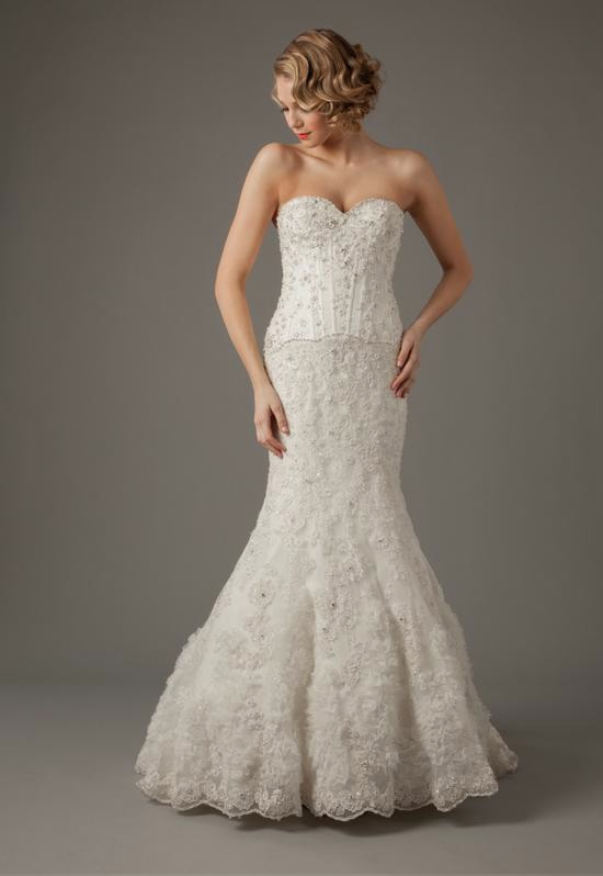 Sweetheart Mermaid Gown in Beaded Embroidery