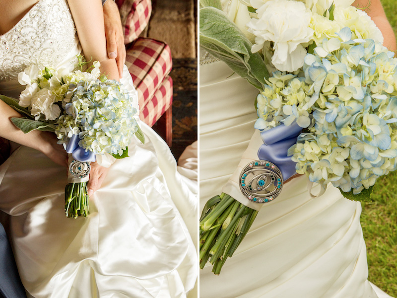 hydrangea wedding bouquet