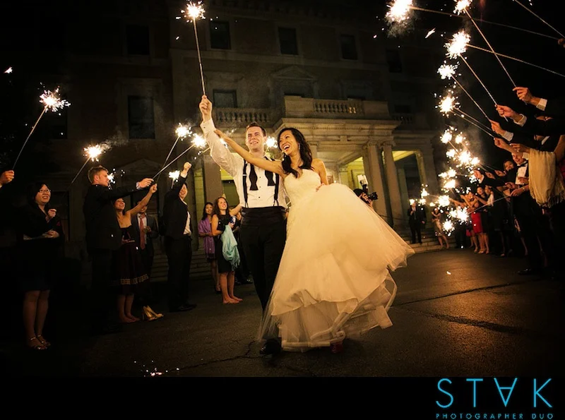 sparkler wedding send-off