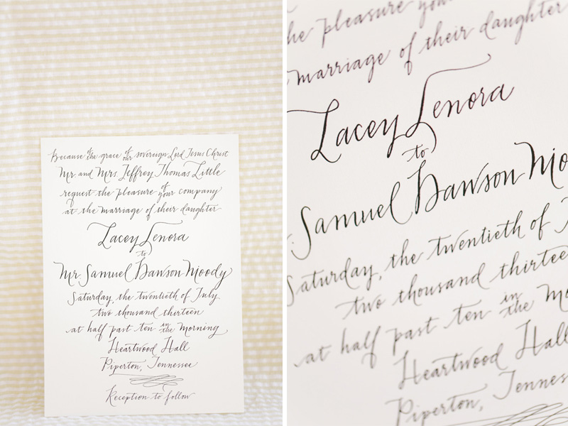  Gorgeous Calligraphed #wedding #invitation | photo by &nbsp;www.annabellacharles.com&nbsp;| design by&nbsp;www.rachelfishercalligraphy.com #calligraphy 