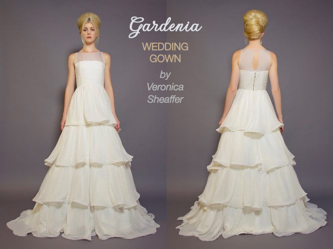 Gardenia handmade wedding gown by Veronica Sheaffer
