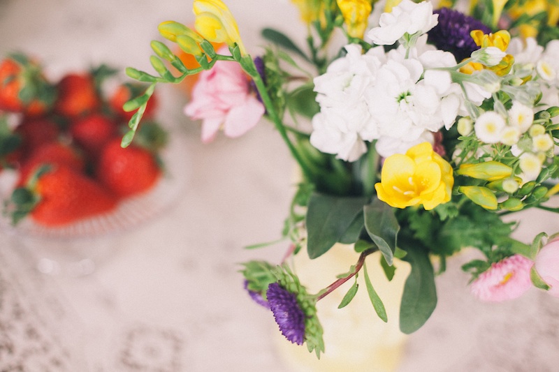 Pretty #flowers for a #vintage #brunch #bridal #shower