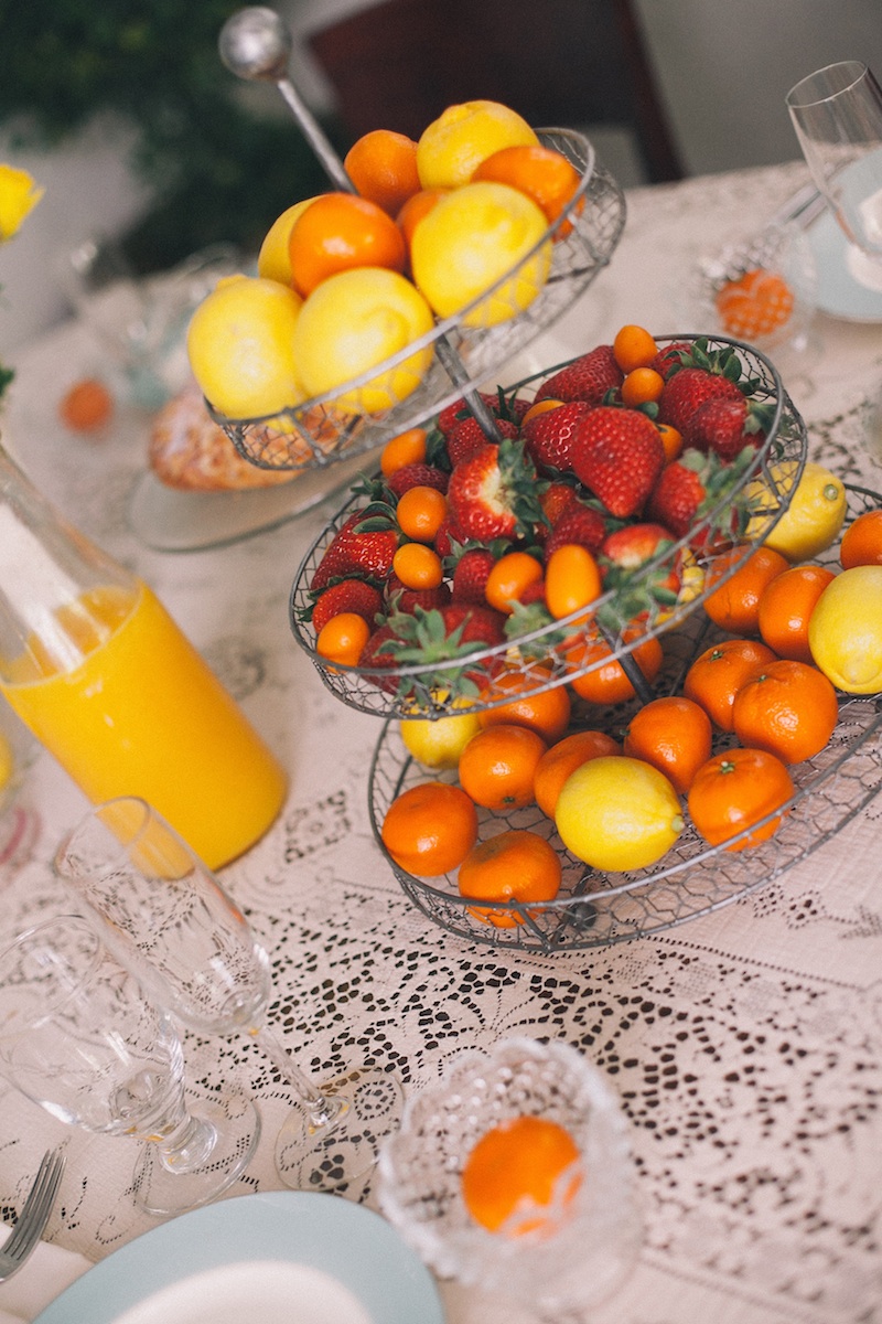 Gorgeous 3-tiered #fruit display #centerpiece