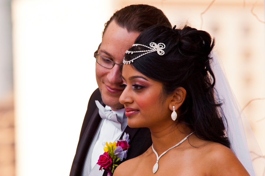 real bride and groom-to-be from an Indian Fusion styled shoot | photo by Dreamcicle Studios