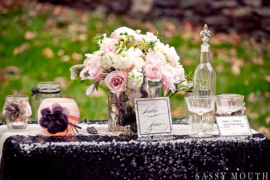 Sleeping Beauty Inspired Wedding Tablescape by Sassy Mouth Photography