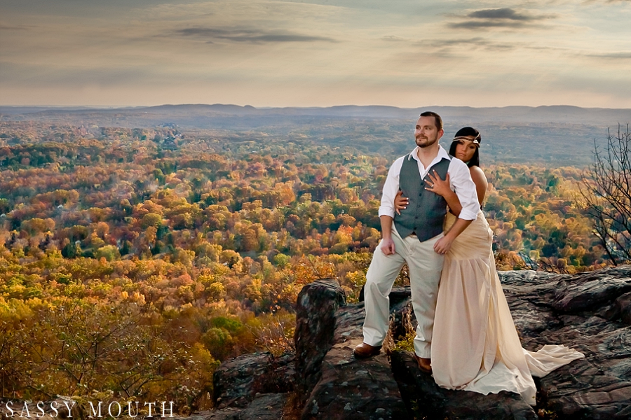 A Pocahontas Inspired Wedding - spectacular view of foliage - by Sassy Mouth Photography