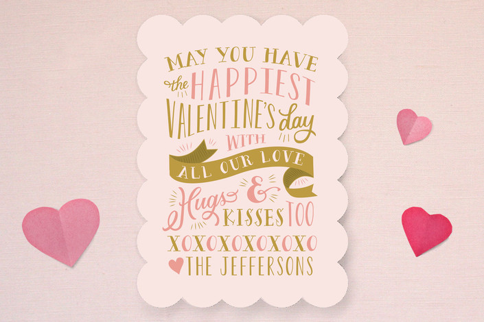  Hugs and Kisses Valentine's Day Card #valentinesdaycards #lovecards #valentinesday 