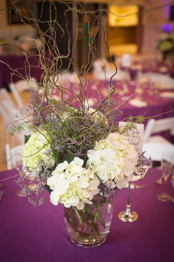 Wedding centerpiece with twigs | florals by Alena's Designs | photo by Portrait Design by Shanti