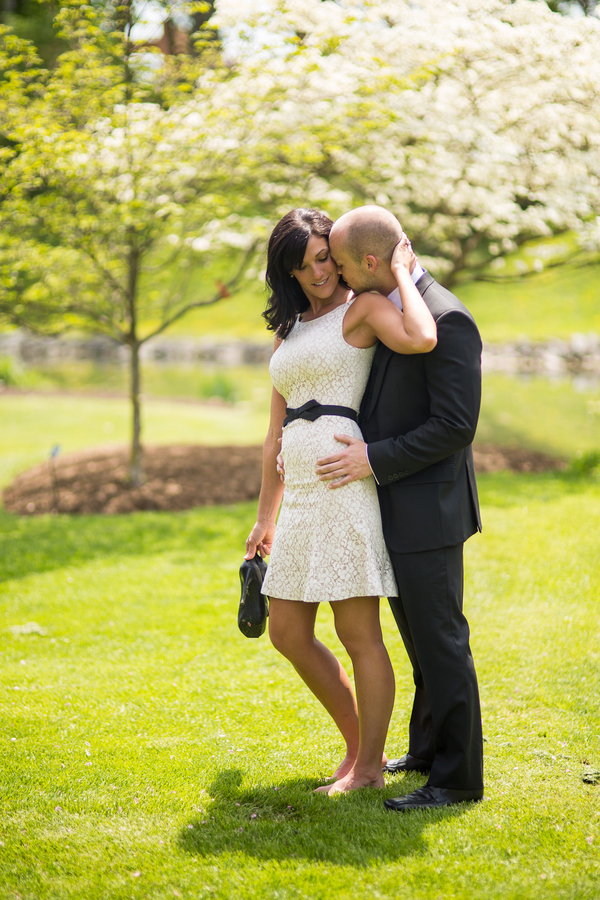  Spring Engagement Session with the bride-to-be in a gorgeous lace dress | photo by Style and Story Creative #coupleinlove #engagementphotos #lacedress 